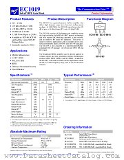 EC1019B-PCB datasheet pdf WJ Communications