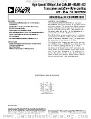 ADM3088JR datasheet pdf Analog Devices