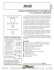 3935 datasheet pdf Allegro MicroSystems