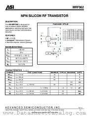 MRF962 datasheet pdf Advanced Semiconductor