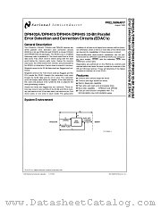 DP8405D datasheet pdf National Semiconductor