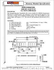 KVR133X64C3/64 datasheet pdf Kingston Technology