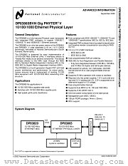 DP83865BVH datasheet pdf National Semiconductor