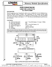 KVR133X64C3Q128 datasheet pdf Kingston Technology