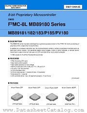 MB89PV180CF-105 datasheet pdf Fujitsu Microelectronics