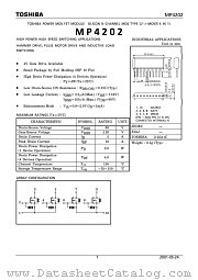 MP4202 datasheet pdf TOSHIBA