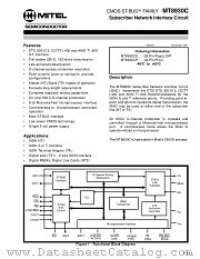 MT8930C-1 datasheet pdf Mitel Semiconductor