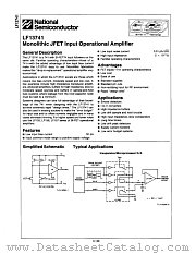 LF13741N datasheet pdf National Semiconductor