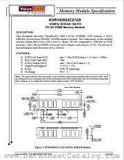 KVR100X64C2128 datasheet pdf Kingston Technology