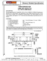 KVR133X64C3128 datasheet pdf Kingston Technology