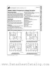 LM2917N-14 datasheet pdf National Semiconductor