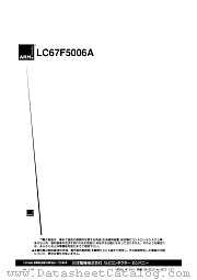 LC67F5006A datasheet pdf SANYO