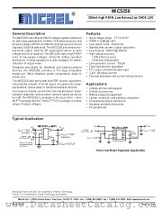 MIC5259-3.0BD5 datasheet pdf Micrel Semiconductor