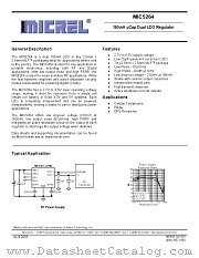 MIC5264-PGYML datasheet pdf Micrel Semiconductor