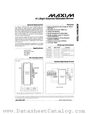 ICM7225IPL datasheet pdf MAXIM - Dallas Semiconductor