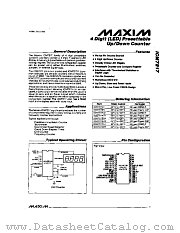 ICM7217CIPI datasheet pdf MAXIM - Dallas Semiconductor