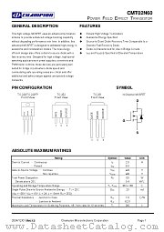 CMT02N60GN251 datasheet pdf Champion Microelectronic Corporation