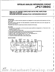 UPC1350C datasheet pdf NEC