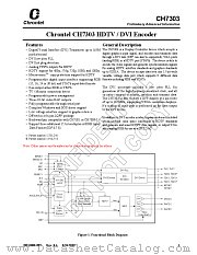 CH7303 datasheet pdf Chrontel