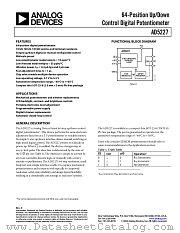 AD5227BUJZ100-R22 datasheet pdf Analog Devices