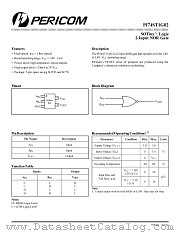PI74ST1G02CX datasheet pdf Pericom Technology