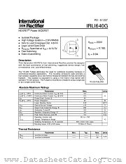 IRLI640 datasheet pdf International Rectifier