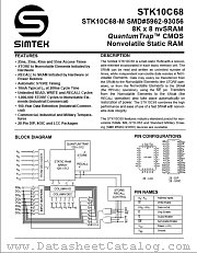 STK10C68-5SF45 datasheet pdf SIMTEK