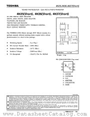 4N37SHORT datasheet pdf TOSHIBA