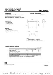 MSL-854SG datasheet pdf Unity Opto Technology