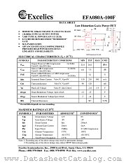 EFA080A-100F datasheet pdf Excelics Semiconductor