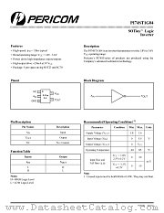 PI74ST1G04TX datasheet pdf Pericom Technology