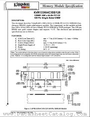 KVR133X64C3SS128 datasheet pdf Kingston Technology