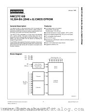 NMC27C16BQ200 datasheet pdf Fairchild Semiconductor
