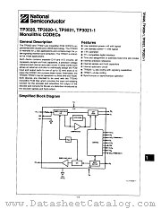 TP3020J datasheet pdf National Semiconductor