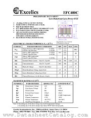 EFC480 datasheet pdf Excelics Semiconductor