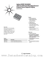 HDSP-521A-JL000 datasheet pdf Agilent (Hewlett-Packard)
