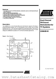 U2860B-MFPG3 datasheet pdf Atmel