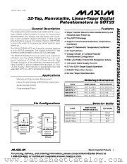 MAX5471EZT-T datasheet pdf MAXIM - Dallas Semiconductor