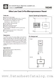 V6340P datasheet pdf EM Microelectronic-Marin SA