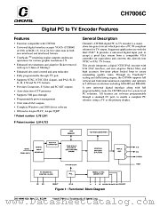 CH7006C-V datasheet pdf Chrontel