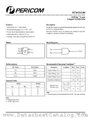 PI74ST1G00 datasheet pdf Pericom Technology