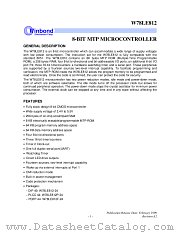 W78LE812-24 datasheet pdf Winbond Electronics