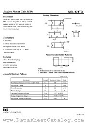MSL-174TG datasheet pdf Unity Opto Technology