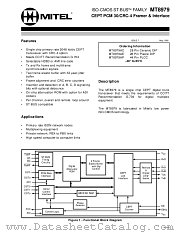 MT8979AC datasheet pdf Mitel Semiconductor