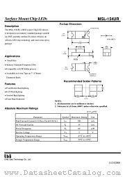 MSL-154UR datasheet pdf Unity Opto Technology