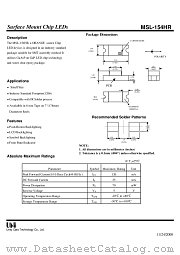 MSL-154HR datasheet pdf Unity Opto Technology