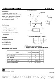 MSL-154G datasheet pdf Unity Opto Technology