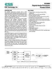 ES3986F datasheet pdf ESS Technology