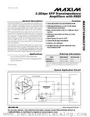 MAX3725D datasheet pdf MAXIM - Dallas Semiconductor