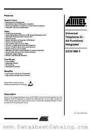 U3761MB-TFNG3 datasheet pdf Atmel